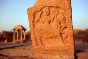 Samadhis' of brave kings of Jaisalmer in Thar desert, Rajasthan