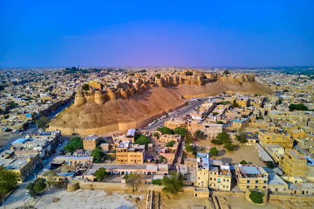 Jaisalmer fort aerial view