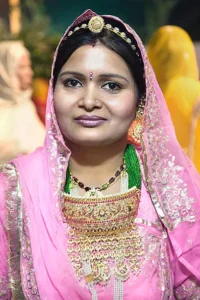 Rajasthani woman wearing traditional Jewellery