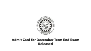 VMOU December TEE Admit Card